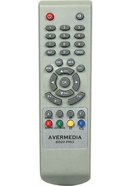 Avermedia 6000 Pro - Nextstar - Herz 980 - Kawai Kw 6000 - Funny - Kamosonic Kara 6000 - Envision Uydu Alıcı Kumandası
