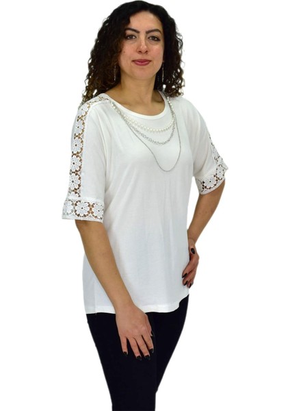 Kadın Kısa Kol Baskılı Bluz BGL-ST04708 modelleri