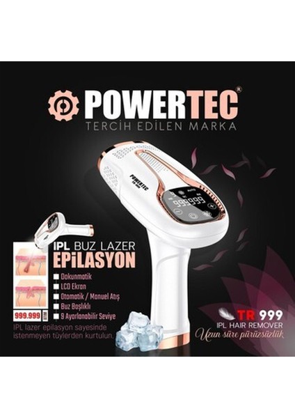 Tr-999 Ipl Lazer Epilasyon 999.999 Atım Otomatik/Manuel 9 Modlu fiyatları