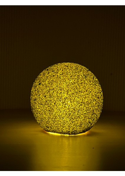 Volkanik Kum Kaplı Top LED Tealight Mum