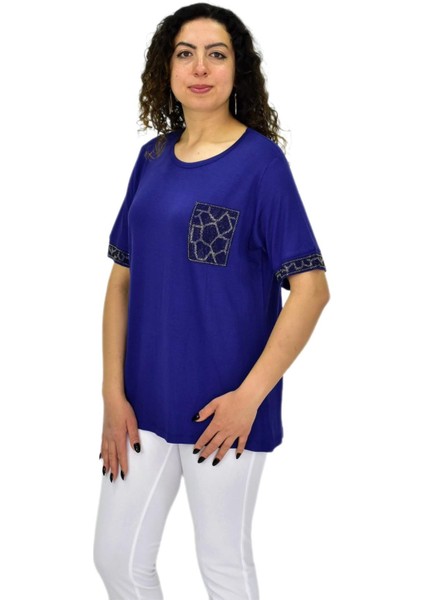 Kadın Kısa Kol Taşlı Bluz BGL-ST04709 fiyatları