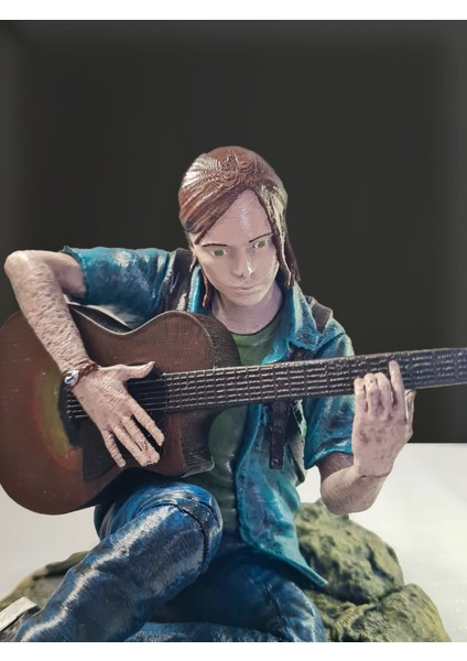3D Ellie Williams Figür/the Last Of Us Part|| /BIBLO/DEKOR/18CM/FANART