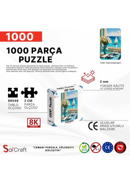 1000 Parça Puzzle Huzurlu Manzara