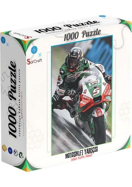 1000 Parça Puzzle Motosiklet Yarışçısı