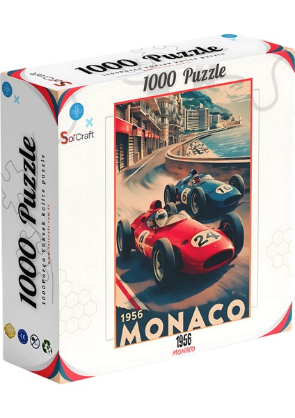 1000 Parça Puzzle Monaco 1956