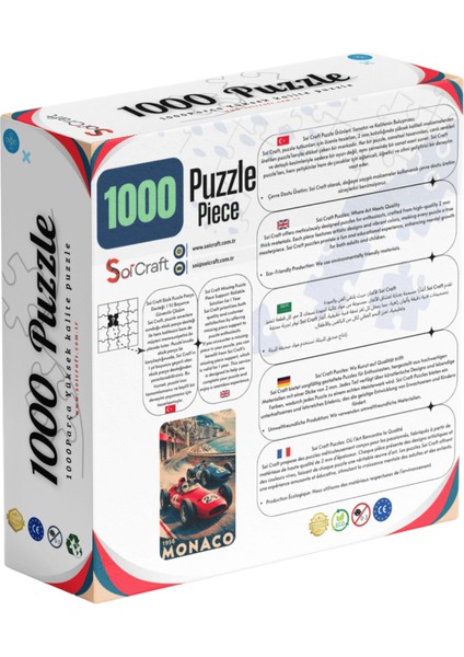 1000 Parça Puzzle Monaco 1956