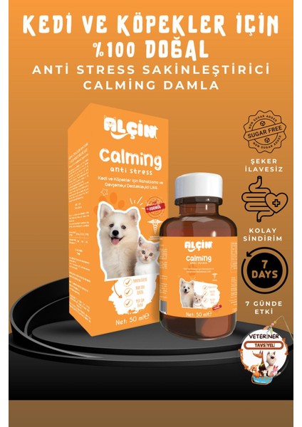 Calming Anti Stress Kedi ve Köpekler Için Sıvı Sakinleştirici Damla 50 ml