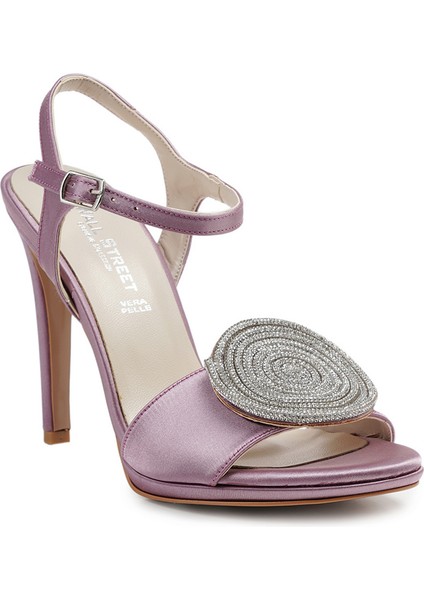 Lila Tekstil Ince Topuklu Kadın Ayakkabı fiyatları