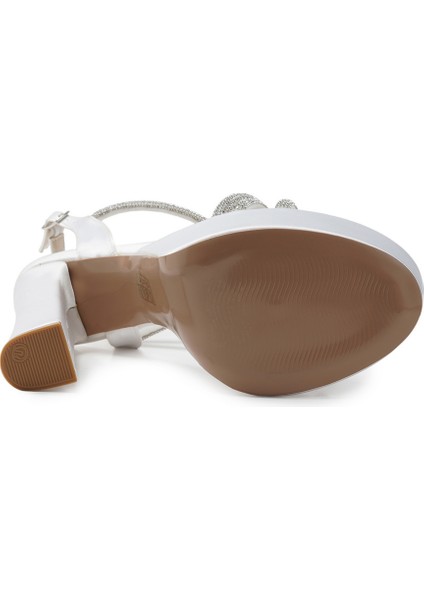 Bej Tekstil Platform Topuklu Kadın Ayakkabı fırsatları