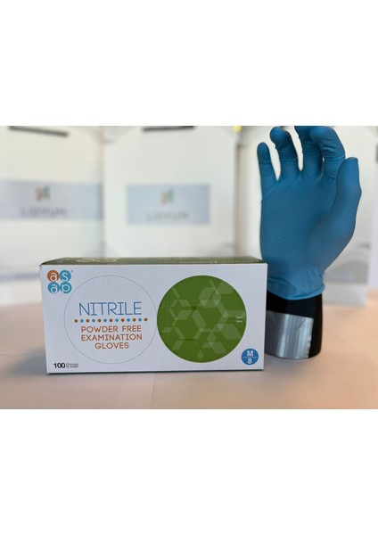 Mavi Nitril Pudrasız Eldiven 3,5 gr