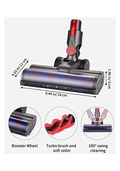 V7 V8 V10 V11 V15 Elektrikli Süpürgeler, Halılar ve Sert Zeminler Için Uyumlu Elektrikli Temizleme Fırçası Başlığı ve Rulo Fırça fiyatları