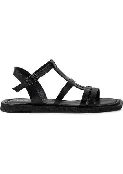 Taba Hakiki Deri Kadın Sandalet