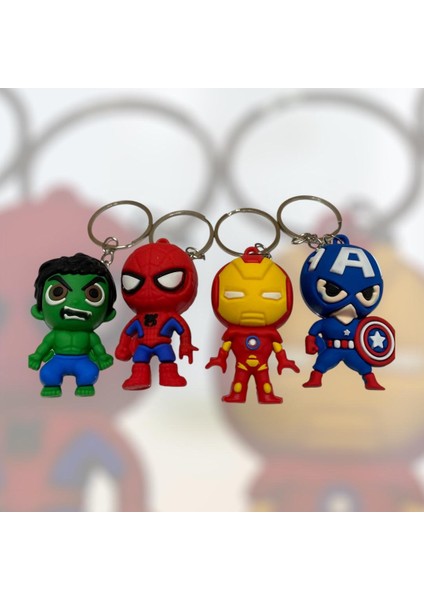 Marvel Figürlü 4'lü Anahtarlık modelleri