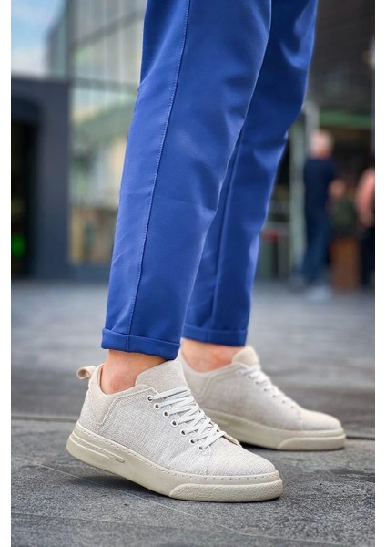 TB-X204 Terzi Bey Bej Keten Bej Yüksek Taban Günlük Erkek Spor Ayakkabı fırsatları