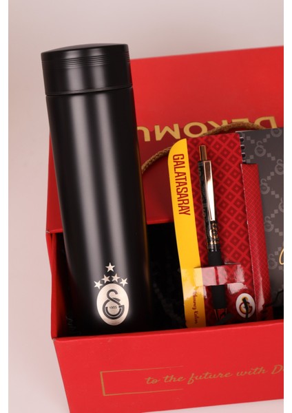 Dekomus Gıft Box Özel Kutulu Lisanslı Galatasaray Çelik Termos 500 ml ,ajanda,hybrıd Tükenmez Kalem Seti modelleri