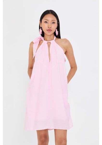 Önü Bağlamalı Sıfır Kol Elbise fiyatları