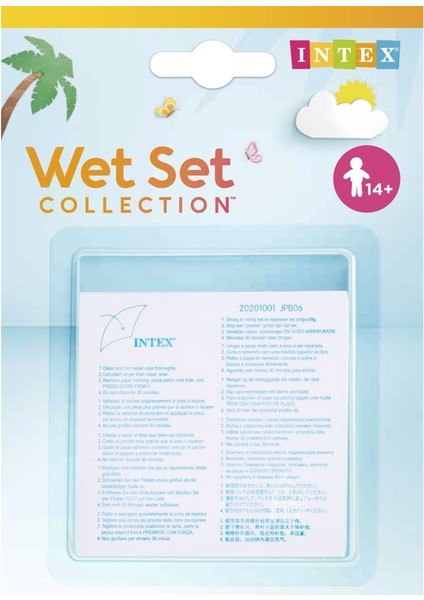 Intex 12'li Paket Yatak ,bot Tamir Onarım Yaması Şişme Simit, Havuz - Onarım Kiti M-59631