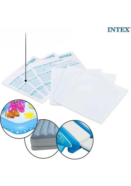 Intex 12'li Paket Yatak ,bot Tamir Onarım Yaması Şişme Simit, Havuz - Onarım Kiti M-59631