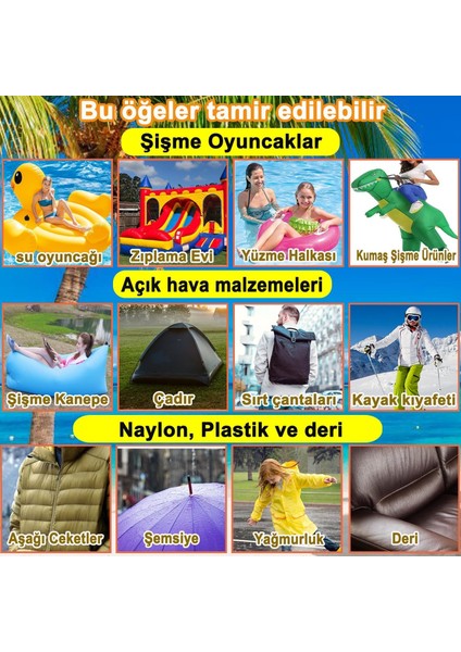 Intex 6'lı Paket Onarım Kiti Havuz, Yatak ,bot Tamir Onarım Yaması M-59631