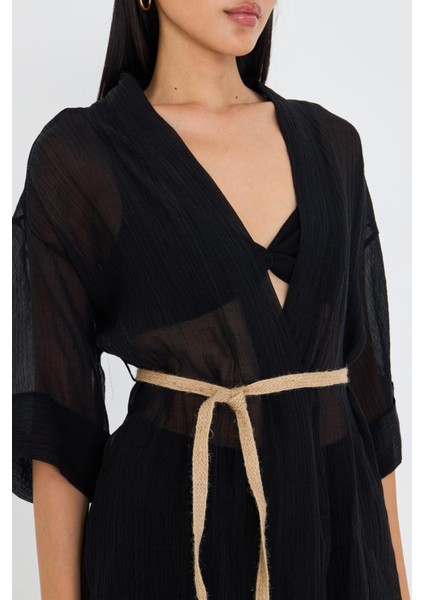 Hasır Kemerli Kimono