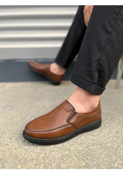 TB0410 Classique Bağcıksız Cilt Erkek Günlük Klasik Ayakkabı Cst - Kahverengi modelleri