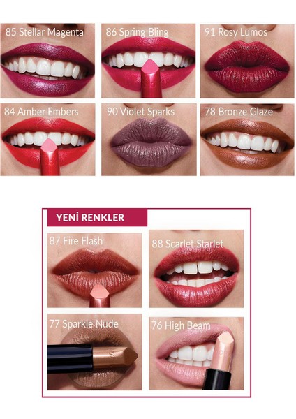 Ultra Shimmer Lipstick modelleri