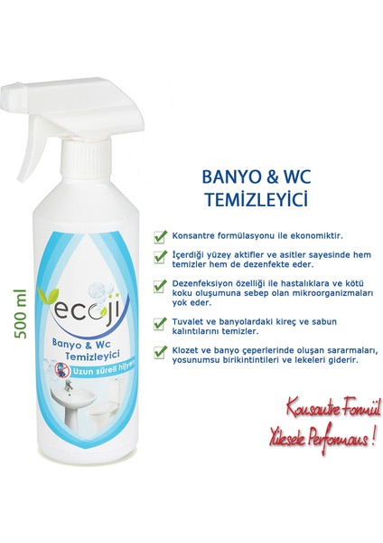 Banyo & Wc Temizleyici - 1500 ml ( 3 Kutu )
