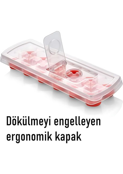 Buz Kalıbı - Bas-Bırak Kapaklı Silikon Buz Kalıbı 4 Lü Set 721815 fırsatları
