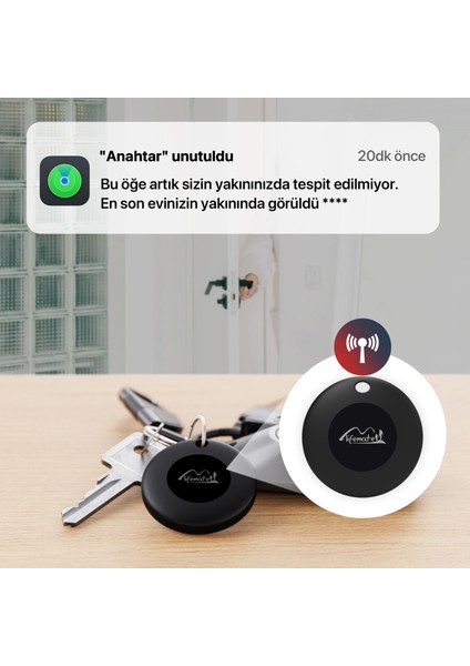 LifeTag Apple Uyumlu Apple MFI Lisanslı Akıllı Takip Cihazı - Beyaz (Sadece Apple ile Uyumludur)