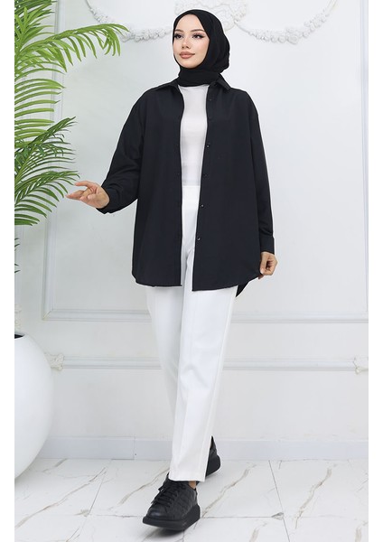 Beli Lastikli Havuç Pantolon 4002-06 Ekru