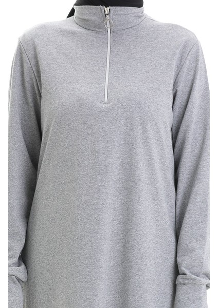 Iki Iplik Tunik Pantolon Ikili Takım 2068-06 Gri fırsatları