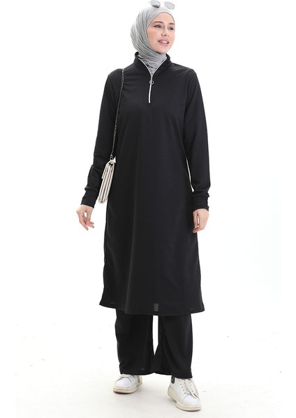 Iki Iplik Tunik Pantolon Ikili Takım 2068-04 Siyah fiyatları