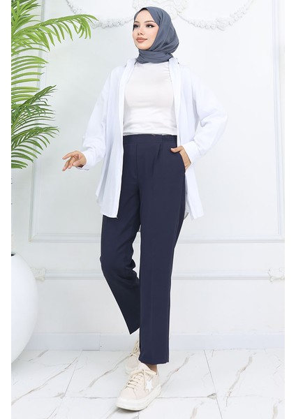 Beli Lastikli Havuç Pantolon 4002-02 Lacivert fiyatları