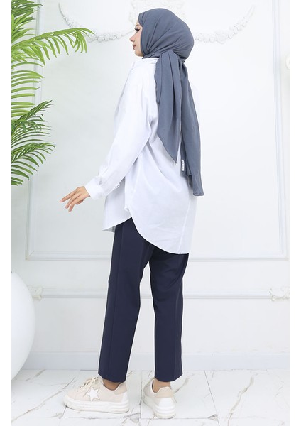 Beli Lastikli Havuç Pantolon 4002-02 Lacivert indirimleri