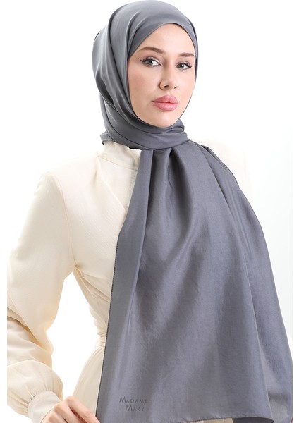 Madame Mary Fransız Vual Şal 19099-02 Füme