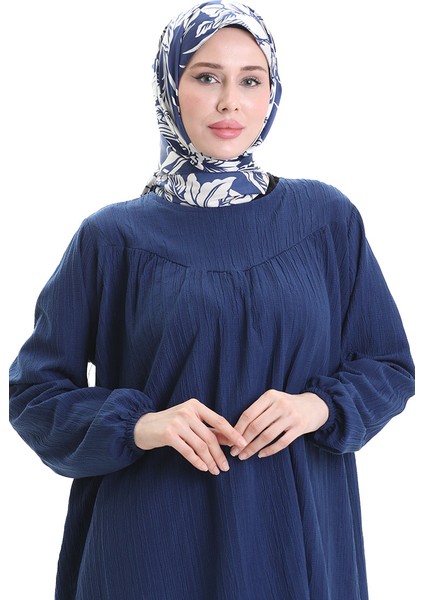 Kolu Lastikli Tunik Pantolon Ikili Takım 0103-04 Indigo fırsatları