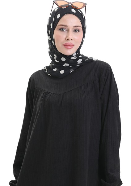 Kolu Lastikli Tunik Pantolon Ikili Takım 0103-01 Siyah fırsatları