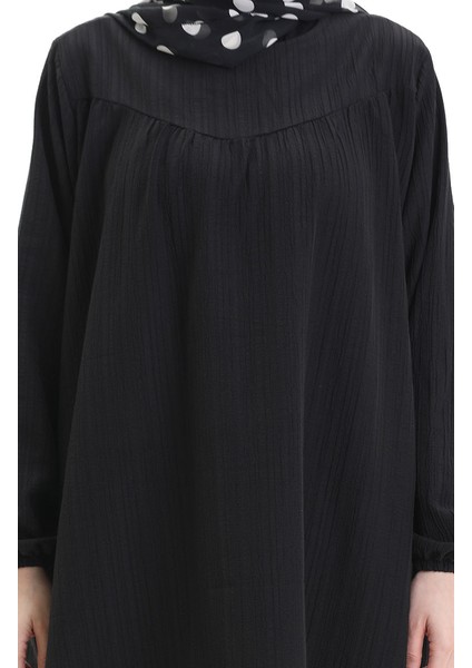 Kolu Lastikli Tunik Pantolon Ikili Takım 0103-01 Siyah indirimleri