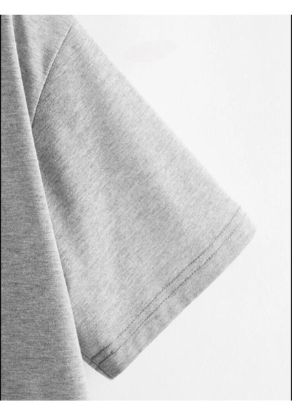 Kanka Ayıcık Baskılı Oversize Pamuklu Çocuk T-Shirt