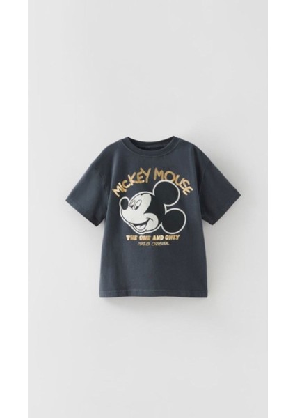 Kids Mıckey Mouse Baskılı Unisex Çocuk Tshirt