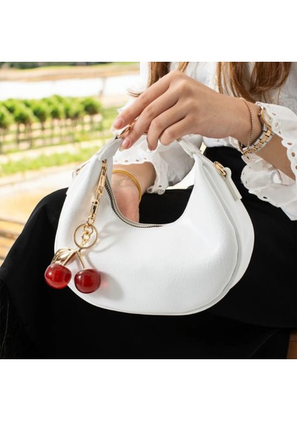 Kadın Baget Charm Hediyeli El ve Omuz Çantası