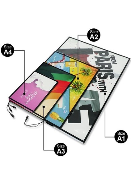 Powermaster PM-21757 Ledli A1 Değiştirilebilir Reklam Poster Çerçevesi (Tabela)