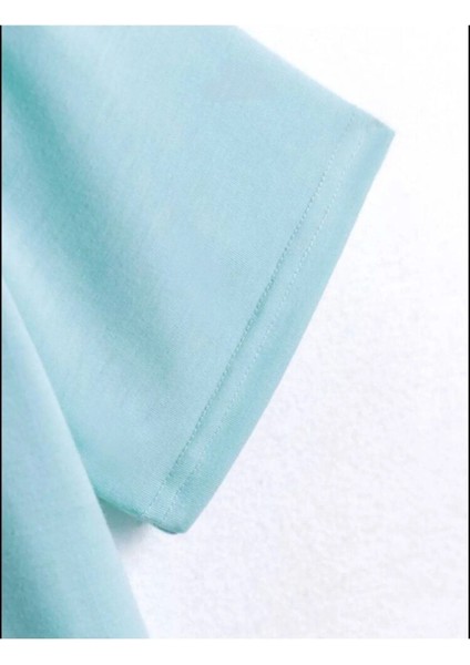 Kanka Ayıcık Baskılı Oversize Pamuklu Çocuk T-Shirtü