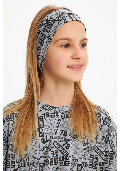 Kız %100 Pamuklu Penye T-Shirt Bandana 2\'li Takım Spor Rahat Best Of Koleksiyonu fiyatları
