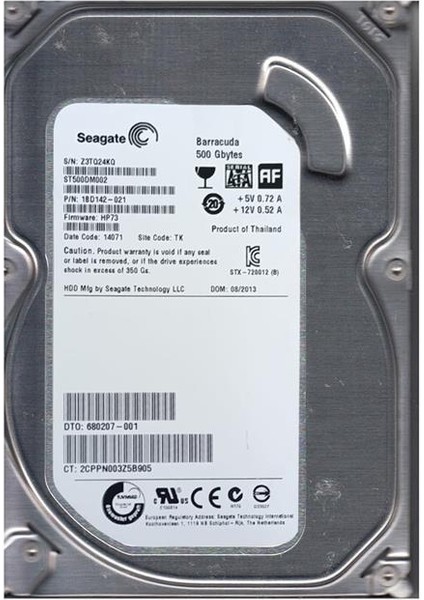 Seagate ST500DM002 St 500 GB Sata Harddisk Refresh