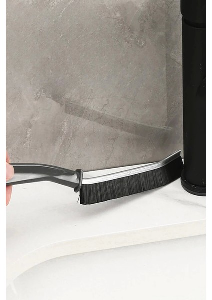 Ince Kıl Temizlik Fırçası Banyo Mutfak Pencere Oluk Klozet Kenarı Kavisli Detay Temizleme Fırçası fırsatları