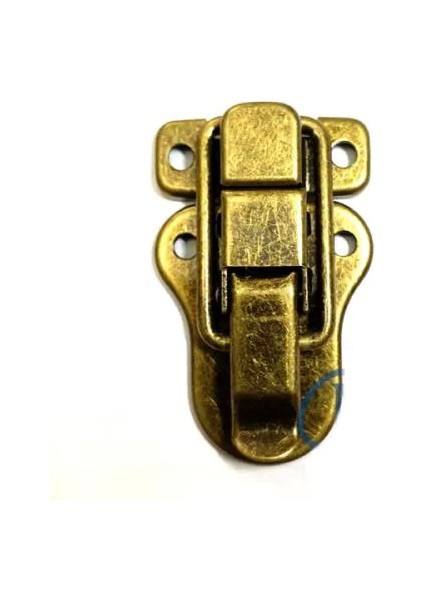 Sandık, Kutu Klipsi, Ön Kilidi - 48X30MM, Antik, 1 Adet