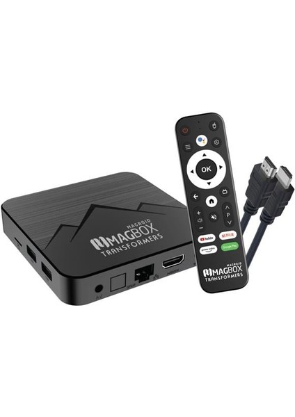 Magbox Magroid Transformers 32 GB HDD 4 GB Ram Bluetooth 5g Wifi Ses Komut Kumandalı Android Tv Box