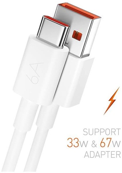 Powerway M6 Type-C To Usb-A Pd 67 Watt 6 Amper 1 Metre Şarj Data Kablosu fiyatları