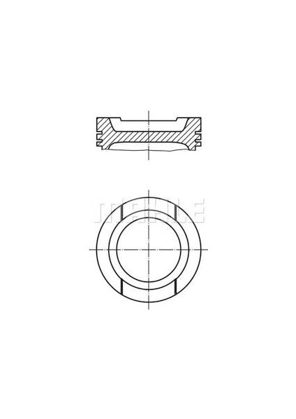 Motor Piston Segman 0.50 Polo-Golf Iv 1.6 B Aft-Akl-Aek 81.51 033PI0000110286